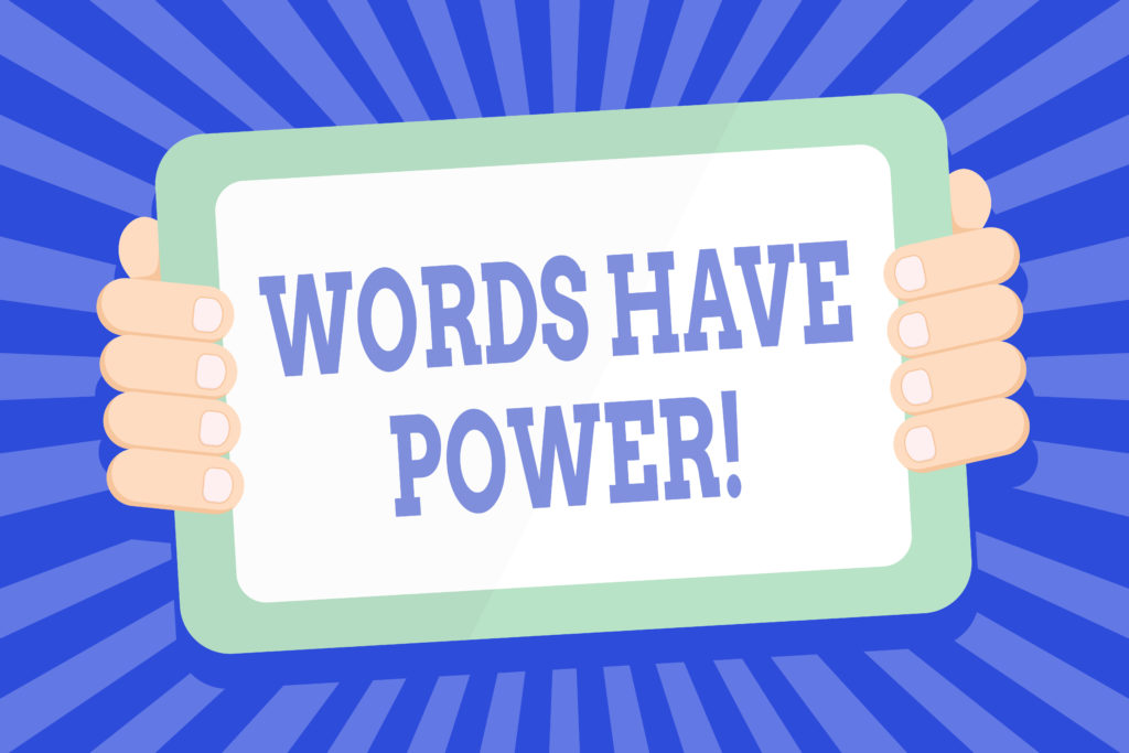 Words have power graphic