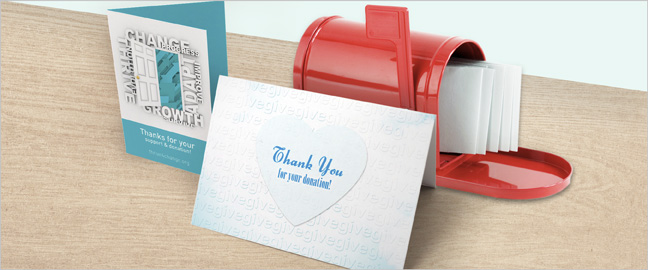 nonprofit appeal thank you cards