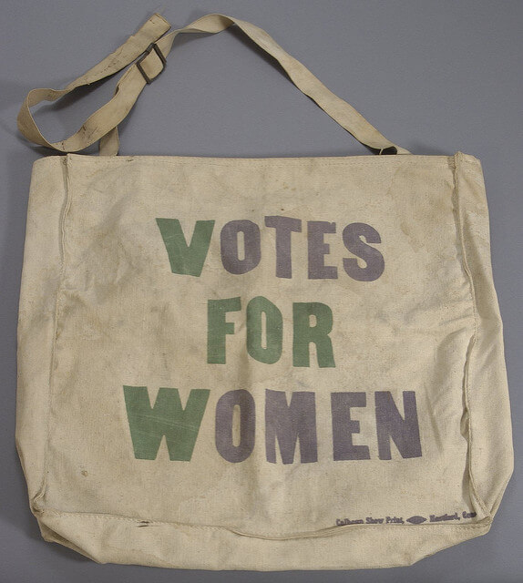 Branded tote reading Votes for Women