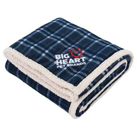 Embroidered blanket outdoor promotional product
